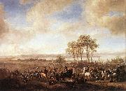 Philips Wouwerman The Horse Fair painting